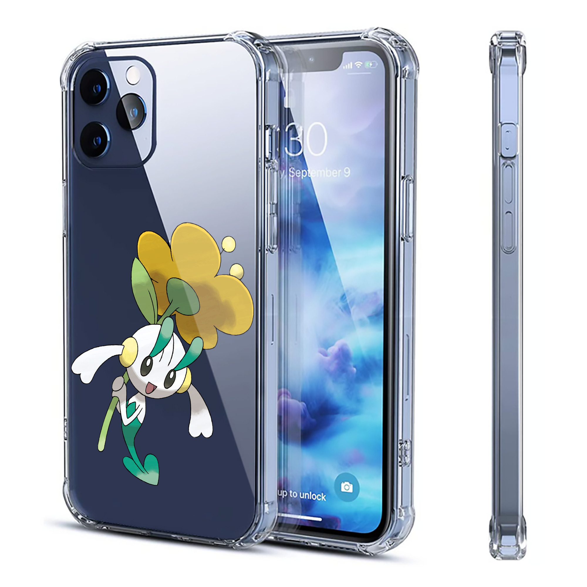 （画像用） ポケットモンスター Pokémon 【iPhone 12シリーズ対応】透明スマホケース（クリアソフトケース）